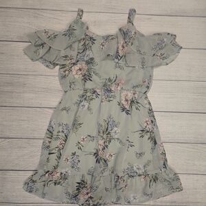Floral Ruffle Dress By IZ Byer